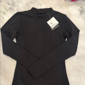 Senita Black Long Sleeve Top